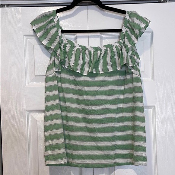 Ann Taylor Womens Striped Top Size M Dainty Feminine Preppy Academia Ivy Mature - Picture 1 of 8